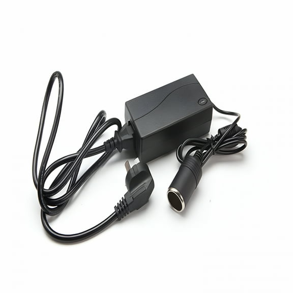 GJX AC to DC Converter 110V to 12V 5A 60W Car Cigarette Lighter Adapter - Wall Plug 120V to 12V Car Charger Outlet Cigarette Lighter Female Socket Converter