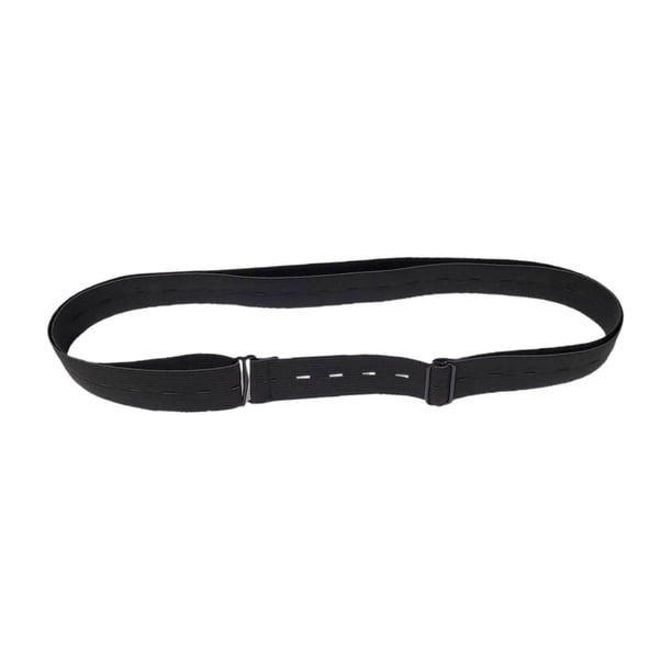 Cinturón de sujeción para camisas, antideslizante, resistente a las arrugas, para uniformes de mujer y hombre. Negro