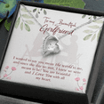 thumbnail image 3 of To My Girlfriend You are My World Forever Necklace w Message Card, 3 of 8