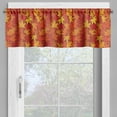 thumbnail image 2 of Ambesonne Orange Valance Pack of 2, Nature Designs, 54"X12", Burnt Orange, 2 of 5