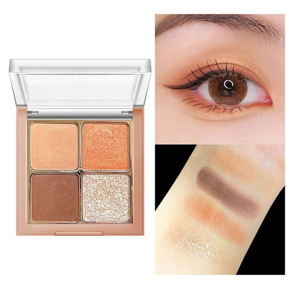 Eyeshadow 4 Color Eye Shadow Highlighter To Create Contours And Brighten A Combination Of Multiple Textures Eye Shadow Pearlescent, Eyeshadow for Women