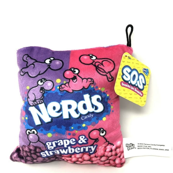 S.O.S. Snack On Snacks Series 1 - Nerds Grape & Strawberry Candy Bag Plush Toy 5 inch