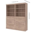 thumbnail image 5 of Pemberly Row 72" Closet Organizer with Drawers in Rustic Brown, 5 of 10