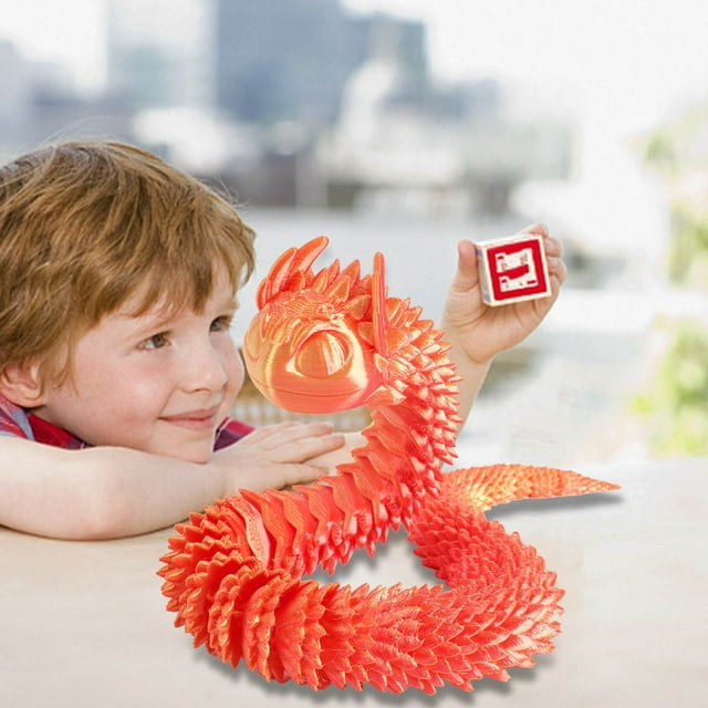 Fiudx Juguete Del Año de La Serpiente, Peluche Articulado Flexible, Serpiente con Estampado Realista, Diseño Ecológico, Decoración Versátil para El Hogar o La Oficina, Idea de Regalo Única, Tamaño 4
