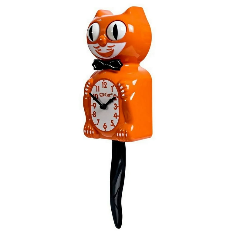 Orange Harvest Kit Cat Clock 15.5