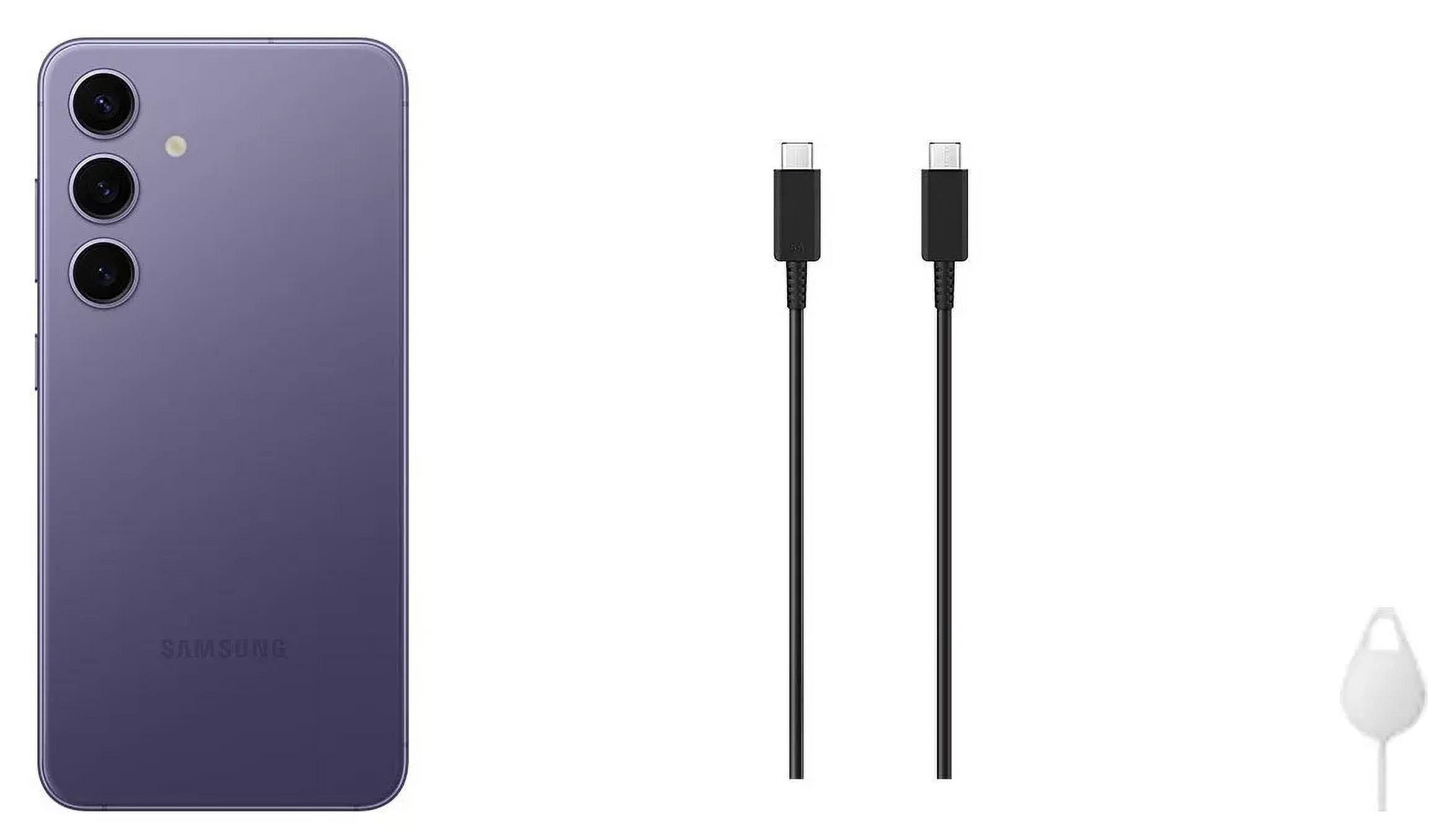 Restored Samsung Galaxy S24 5G SM-S921U 256GB Cobalt Violet (US Model) - Factory Unlocked Cell Phone (Refurbished)