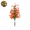 Red, variant on Artificial Fall Flower Ground Stake for Outdoor Garden Decor, Weather-Resistant Plastic Foliage and Bloom Arrangements for Yard, Patio, Flower Beds, and Landscaping