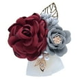 thumbnail image 2 of Walbest Artificial Rose Flower Korean Style Bridesmaid Wrist Flower, Exquisite Alloy Artificial Rose Bridesmaid Corsage Wedding Supplies, 2 of 7
