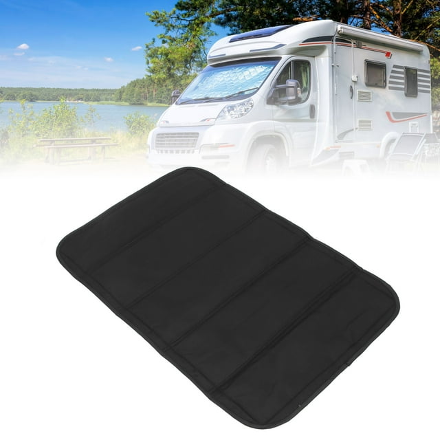 RV Door Window Blackout Shade, UV Protection 25x16 Inch RV Door Window Sun Shade Foldable for RV Most Window