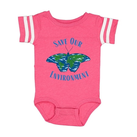 

Inktastic Save Our Environment Earth Butterfly Gift Baby Boy or Baby Girl Bodysuit