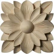 2 3/4"W x 2 3/4"H x 1/4"P Springtime Square Rosette, Maple