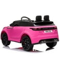 thumbnail image 5 of 12V Battery Powered Ride On Car, Licensed Land Rover Electric Vehicles Ride on Toys for Boys Girls, Pink, W16552, 5 of 11