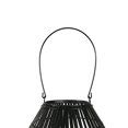 thumbnail image 2 of Benjara BM208299 Small Bellied Shape Bamboo & Metal Frame Lantern - Black, 2 of 5