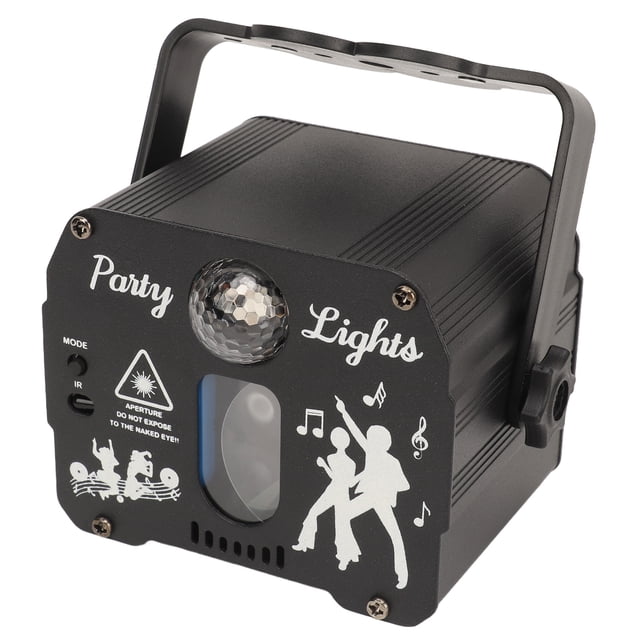 Party Lights, USB Rechargeable DJ Disco Stage Party Lights Rotating Bracket RGB Voice Control 3 Working Modes For Bars For Family Gatherings