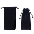 thumbnail image 3 of 2Pcs Black Cloth Watch Storage Bag Jewelry Pouches Drawstring Bags, 3 of 6