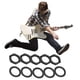 thumbnail image 3 of instrumento musical Juego de tuercas de arandela de conector de tuerca de enchufe de bajo de guitarra de 3/8 pulgadas (negro) Hugtrwg  Para estrenar, 3 of 7