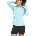 thumbnail image 2 of RongHuan Sun Shirt for Womens Casual Sun Protection Hooded Tops Lightweight Long Sleeve Tshirt Outdoor Workout Shirts, 2 of 9
