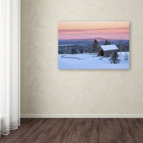 Trademark Fine Art 'Bridge on a Hill' Canvas Art by Michael Blanchette Photography