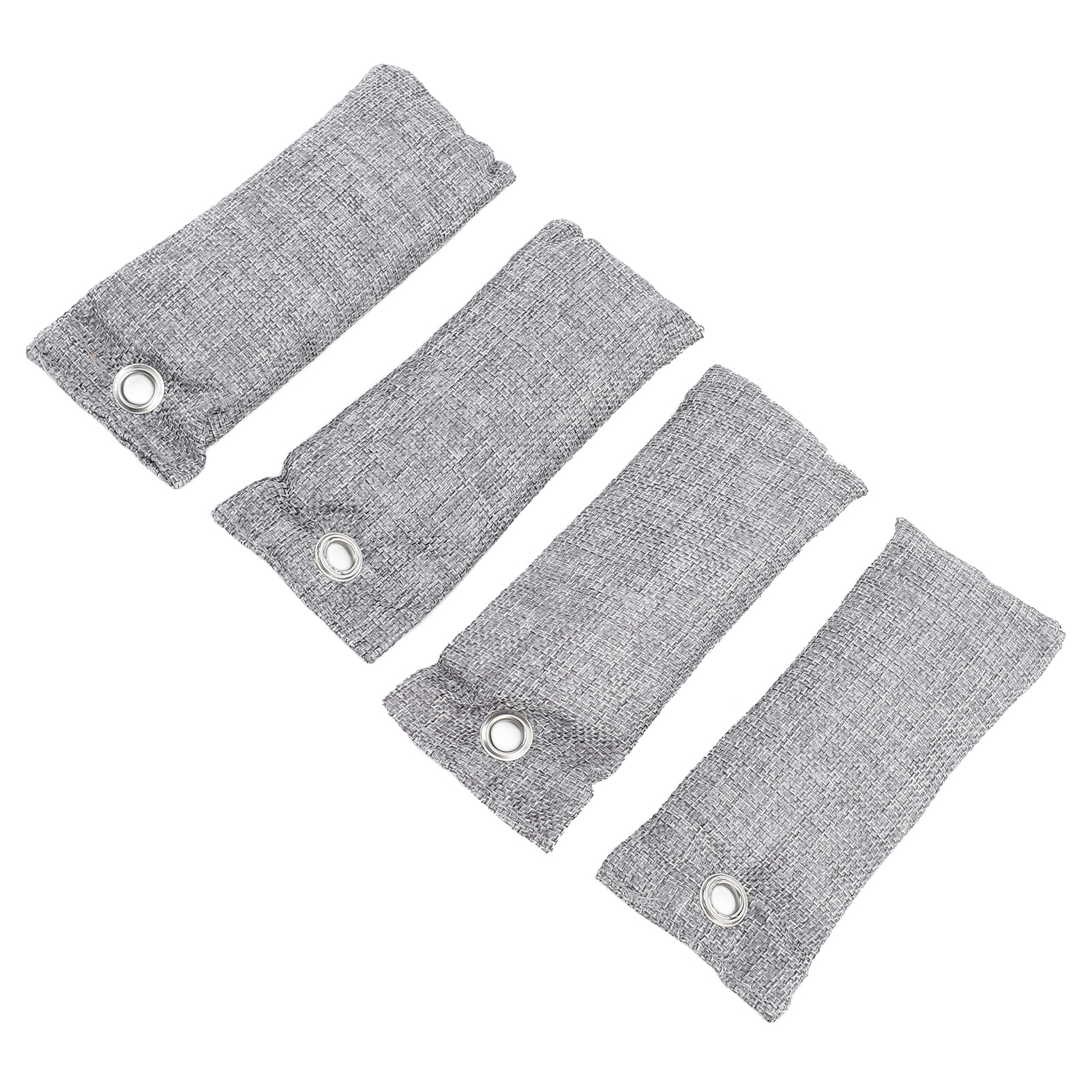 Suodoka 4pcs Activated Charcoal Bags Odor Absorber Shoe Deodorizer Car Air Freshener Bamboo Charcoal Air Purifying Bags for Home (8.27 inches / 21 cm)