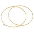 thumbnail image 4 of Uxcell 10" Round Bamboo Embroidery Hoop Circle Cross-Stitch Ring, 6 Pack, 4 of 5