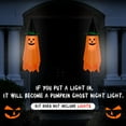 thumbnail image 5 of 2 Pack Halloween Hanging Decorations Outdoor, Hanging Spooky Ghost with Glowing Face in the Dark, Halloween Decorations Decor Outdoor Outside for Garden, Tree, Porch, Lawn, 5 of 7
