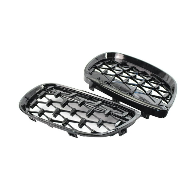 Parrilla delantera tipo riñón Sunnimix 51137157277 izquierda derecha E92 Negro brillante