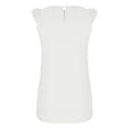 thumbnail image 6 of QUINDOS Womens Tank Tops 2025 Basic White Fashion Round Neck Sleeveless Blouse T-Shirt Solid Summer Tops Blouse Camisoles Camisoles for Women 2025, 6 of 7