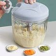 thumbnail image 3 of Powerful handheld blender processor minces vegetables fruit nuts onion garlic salad for kitchen, 3 of 5