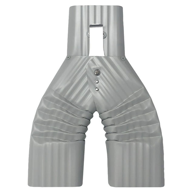 Basic Downspout Diverter for Rain Barrels (2X3, Pearl Grey)