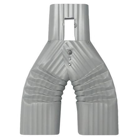 Basic Downspout Diverter for Rain Barrels (3X4, Pearl Grey)