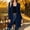 Navy, variant on Women's Solid Royal Blue Open Front Long Cardigan with Pockets, Lightweight Knit Duster Coat, Casual Long Sleeve Layering Outerwear for Spring, Fall and Office Wear