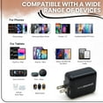 thumbnail image 4 of CultureFly Swissbrand 30W USB-C PD Wall Charger with Dual Ports, Fast Charging Adapter for iPhone, Samsung, Google, and More – Black, 4 of 5