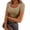 Beige, variant on Women's Sleeveless Tank Top Form Fitting Scoop Neck Ribbed Knit Basic Cami Shirts
