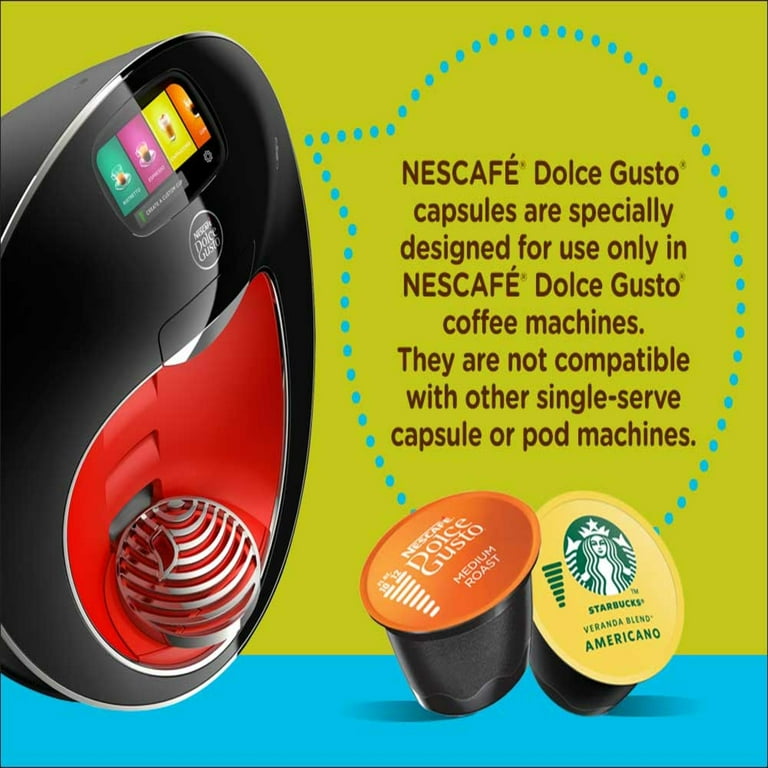 NESCAFE Dolce Gusto Coffee Capsules, Lungo Decaf, Coffee Pods, Makes 16  Servings