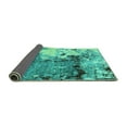 thumbnail image 2 of Ahgly Company Indoor Rectangle Abstract Turquoise Blue Modern Area Rugs, 5' x 8', 2 of 4