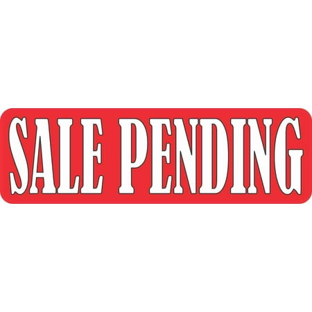 10in x 3in Sale Pending Sticker Vinyl Real Estate Store Shop Market (Best Looking Real Estate Signs)