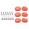 thumbnail image 1 of MERIGLARE 1 Set Acrylic Orange Tuning Key Knobs w/ Screws Gaskets for Acoustic Guitar, 1 of 9
