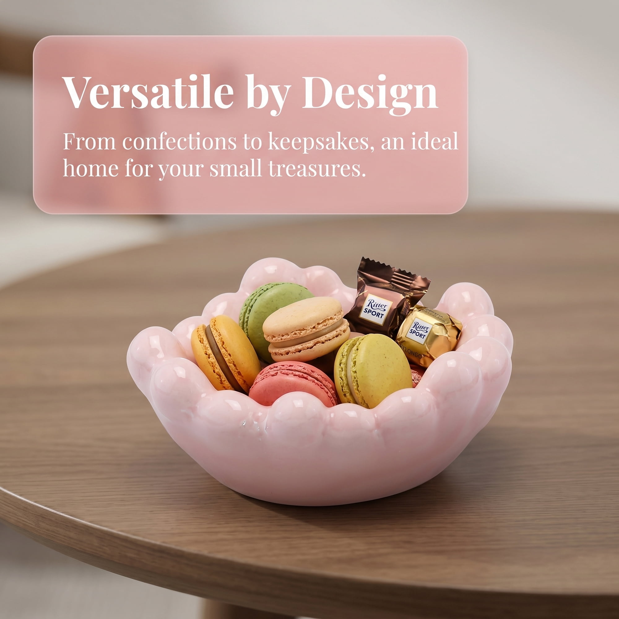 Unique Bargains Aesthetic White Cloud Ceramic Storage Jar with Lid Pink 5" x 4.6" x 2.2"