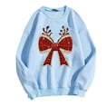 thumbnail image 2 of Amzcrzy Chandails en Molleton pour Femmes Chandail en Molleton de Noël Mode Manches Longues Col Rond T-Shirt Imprimé Blouse Ample Chandails en Molleton Sans Capuche Chandails en Molleton pour Femmes Chandails en Molleton et Chandails à Capuchon pour Femmes P, 2 of 3