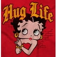 thumbnail image 2 of Funny Betty Boop Cartoon Hug Life Women Plus Size Long Sleeve Tee Brisco Brands 2X, 2 of 5