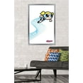 thumbnail image 2 of The Powerpuff Girls - Bubbles Heart Lines Wall Poster, 22.375" x 34", Framed, 2 of 3