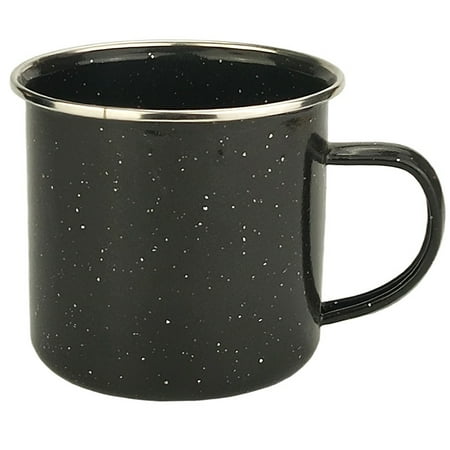 

Camping Enamel Travel Mugs Plates & Bowls/Ideal For Camping Hiking Fishing Travels & More/Black Colour(1pcs black)