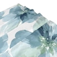 thumbnail image 3 of Wobogo Elegant Flowers in Shades Of Blue Bathroom Shower Curtain Set with Floor Mat and Hooks Ultra Waterproof Visible Slider Beads, 3 of 7