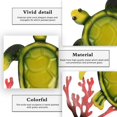 thumbnail image 4 of Decoración de pared de tortuga coralina, artesanías en metal, decoración del hogar., 4 of 5