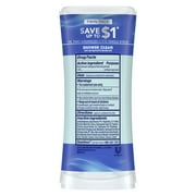 Degree Advanced Womens Antiperspirant Deodorant Stick Twin Pack Shower Clean, 2.6 oz