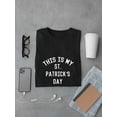 thumbnail image 3 of This Is My St. Patricks Day Shirt Graphic Men Black T-Shirt, Male Small, 3 of 4