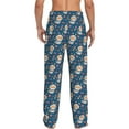 thumbnail image 3 of Haiem Astronaut Corgi Dog Men's Pajama Pants Ultra Lightweight Pjs Bottoms Sleepwear Bottom Pants with Pocket Drawstring-X-Large, 3 of 9