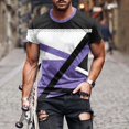 thumbnail image 7 of Afuyipoi Mens Geo-Print Crew Tee,Quick-Dry Tee Casual Short-Sleeve Summer Travel Shirt Purple 5XL, 7 of 7