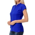 thumbnail image 2 of Basico Women Junior's Short Sleeve Slim Fit  Polo Shirt  100% Cotton, 2 of 4