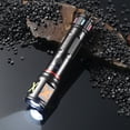 thumbnail image 3 of Tignapoo Pailide High-Power Flashlight with Zoom, Fluorescent Stripes, Aluminum Alloy, White Laser Beam, Window Breaker, USB Charging, 18650 Battery, Gift Box Included, 3 of 7
